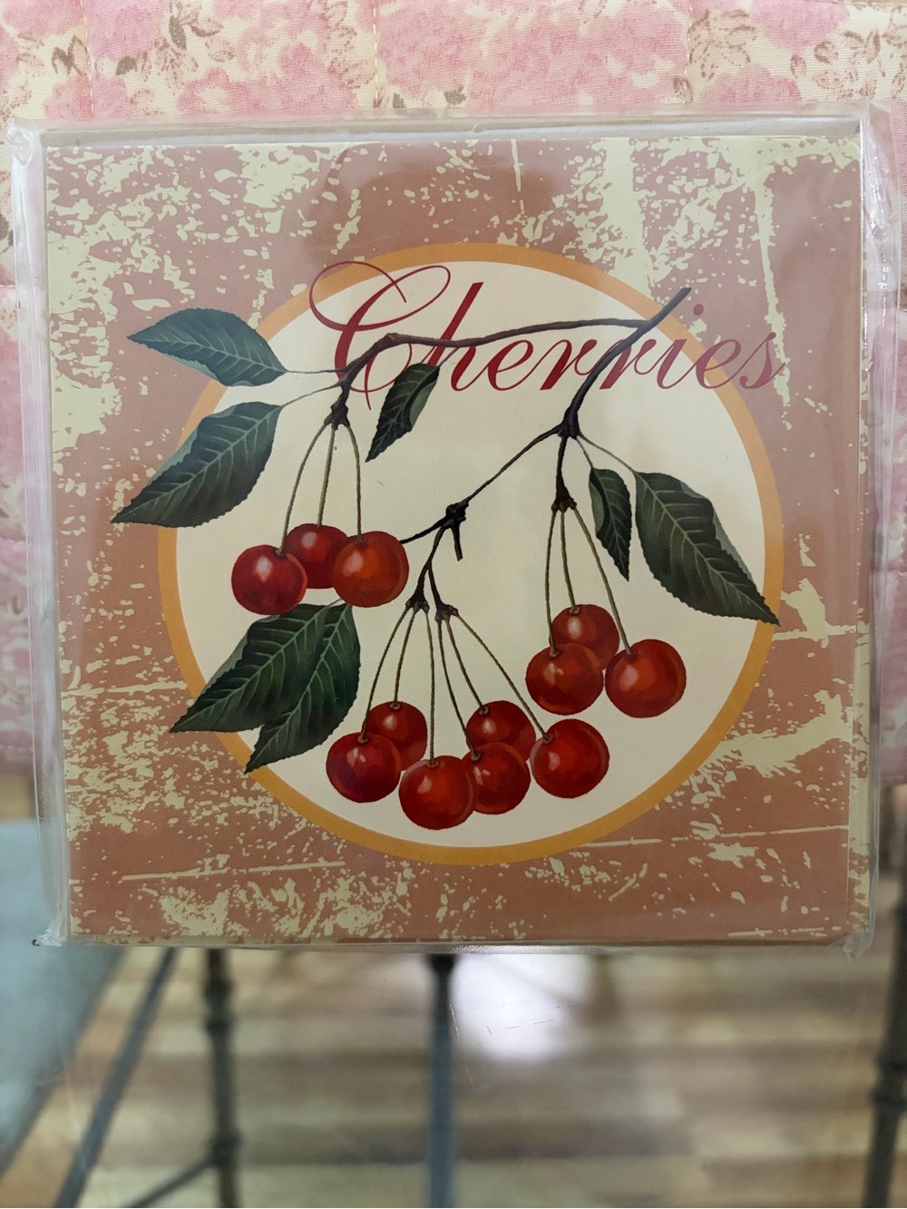 Michaels Note Cards - Fruitful Collection Cherry Red/ Brown (6 pc)